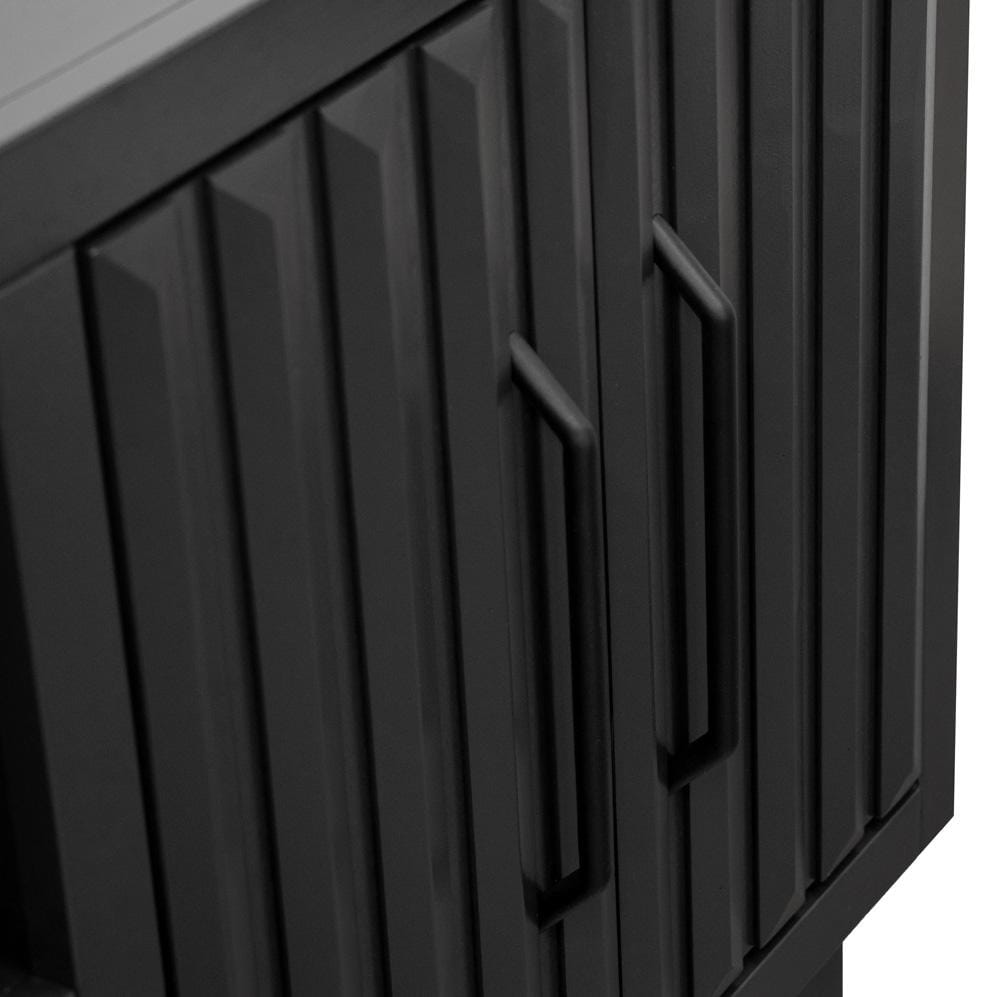 Legends Furniture - Radiance 75 inch Fireplace TV Stand in Black - RA5210.SLS veiw 4