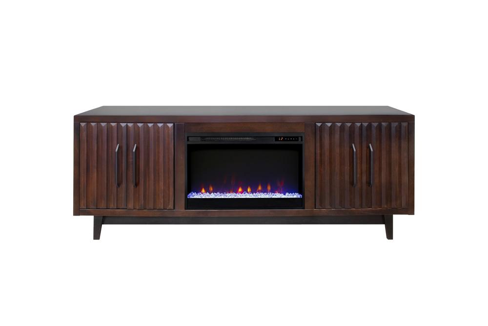 Legends Furniture - Radiance 75 inch Fireplace TV Stand in Rosewood - RA5210.RWM veiw 1