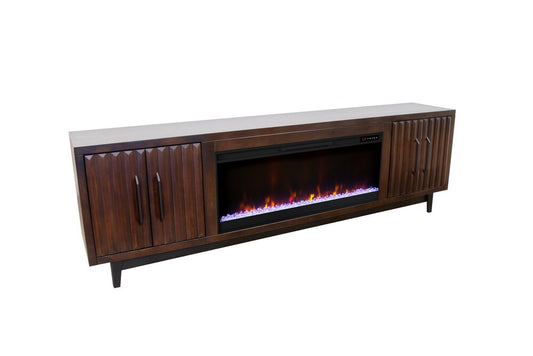 Legends Furniture - Radiance 94 inch Fireplace TV Stand in Rosewood - RA5410.RWM veiw 2