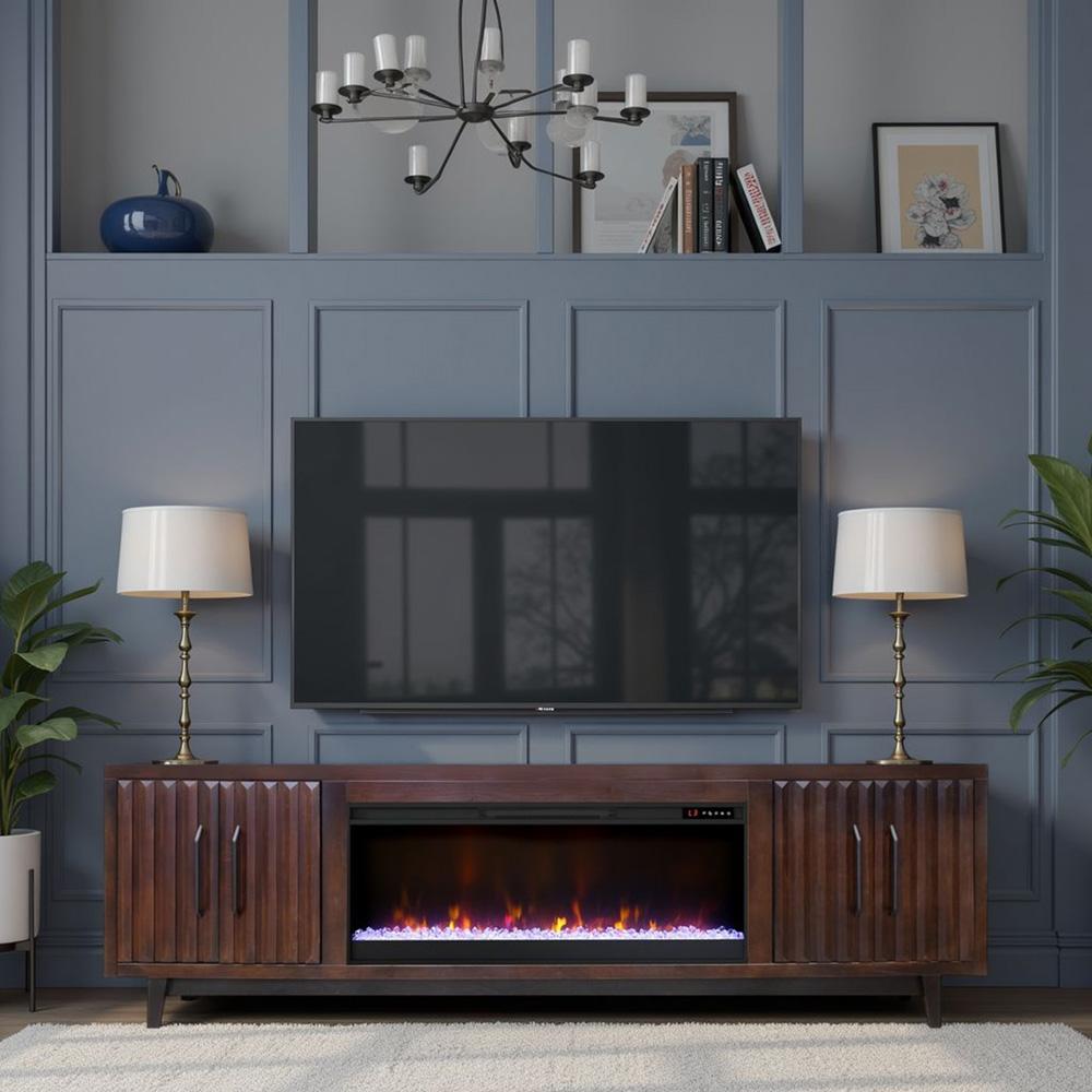 Legends Furniture - Radiance 94 inch Fireplace TV Stand in Rosewood - RA5410.RWM veiw 7