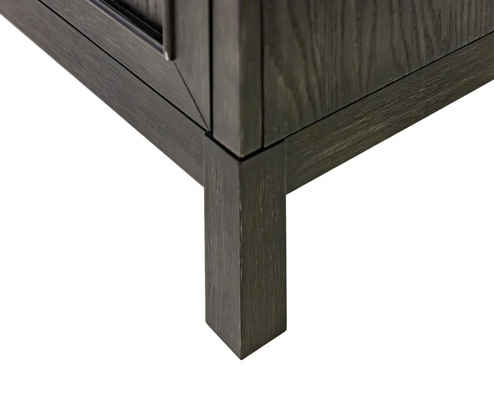 Martin Furniture - Olivia - Modern Wood Arched Display Cabinet/Bookcase, Office Shelving, Storage Cabinet, Fully Assembled, Black veiw 7