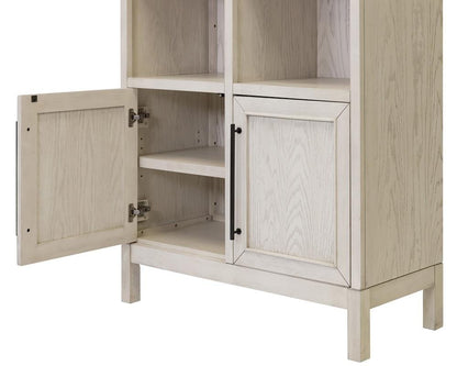 Martin Furniture - Olivia - Modern Wood Arched Display Cabinet/Bookcase, Office Shelving, Storage Cabinet, Fully Assembled, White veiw 6