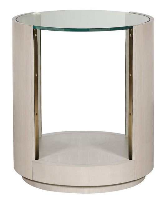 Vanguard Furniture - Axis III Round Lamp Table - Casa Blanca - L102L-CB veiw 1