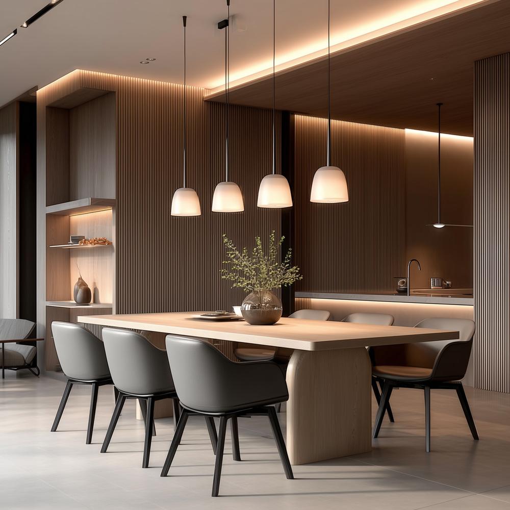 Salted Oak - Pacifica Solid Natural Oak Contempory 72in Dining Table - STO1306-72-RWO veiw 1