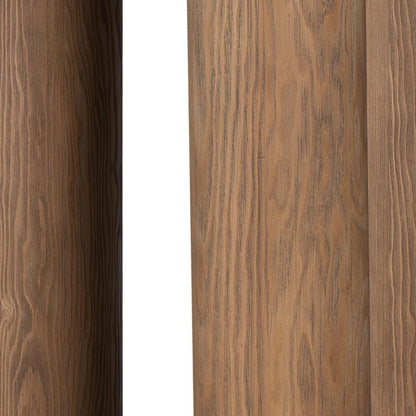 Salted Oak - Presidio Oak Veneer Contempory 96in Dining Table  - STO1307-96-WMO veiw 5