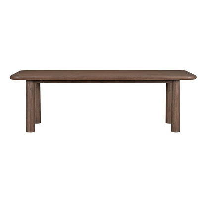 Salted Oak - Sequoia Mocha Oak Veneer Modern 84in Dining Table  - STO1309-84-WMO veiw 1