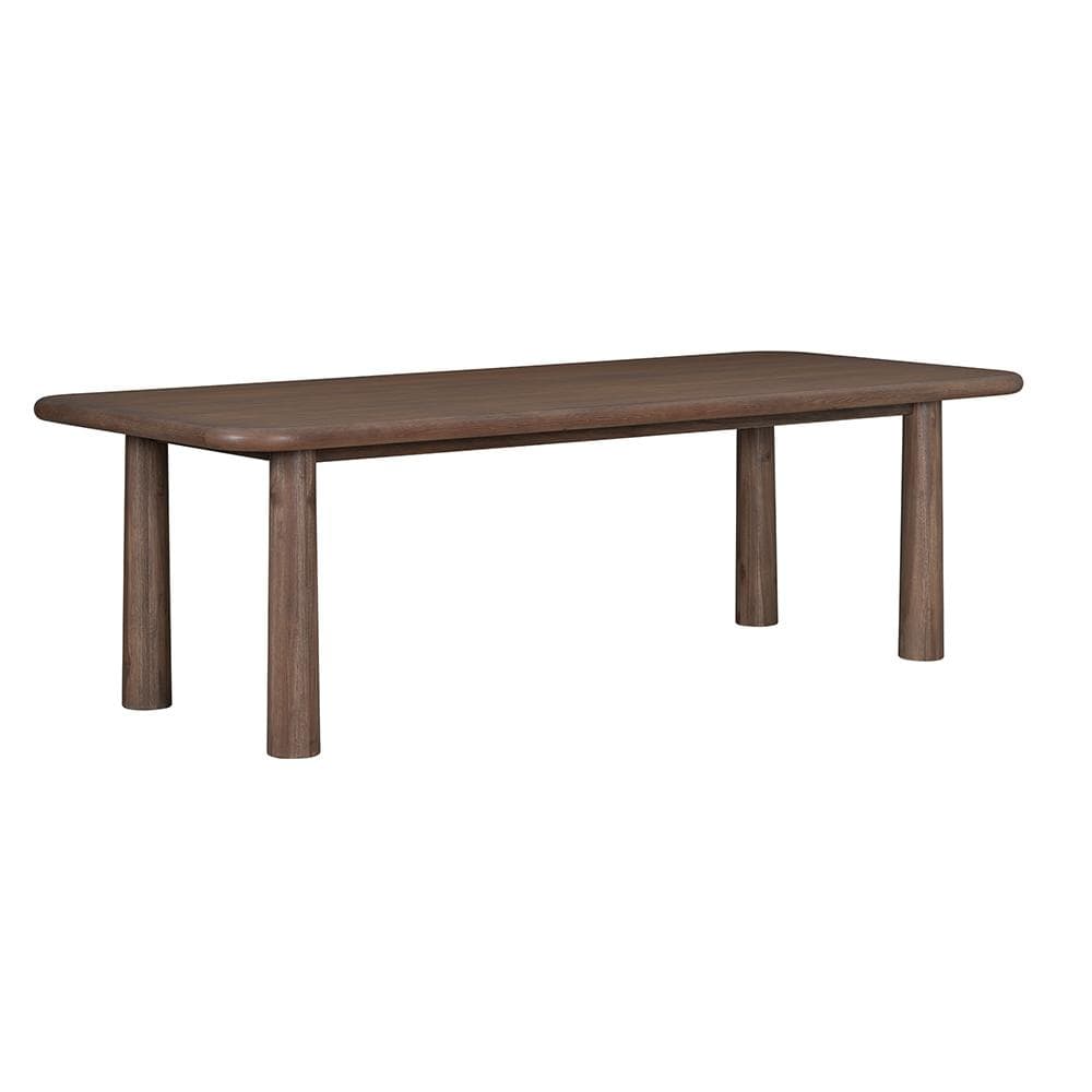 Salted Oak - Sequoia Mocha Oak Veneer Modern 84in Dining Table  - STO1309-84-WMO veiw 2