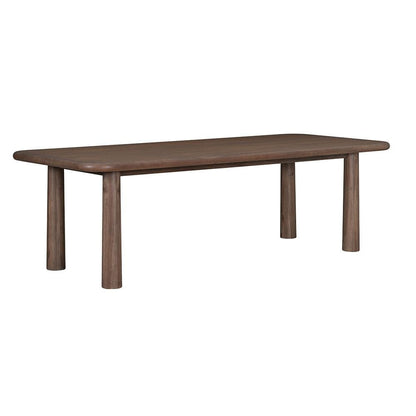 Salted Oak - Sequoia Mocha Oak Veneer Modern 84in Dining Table  - STO1309-84-WMO veiw 2