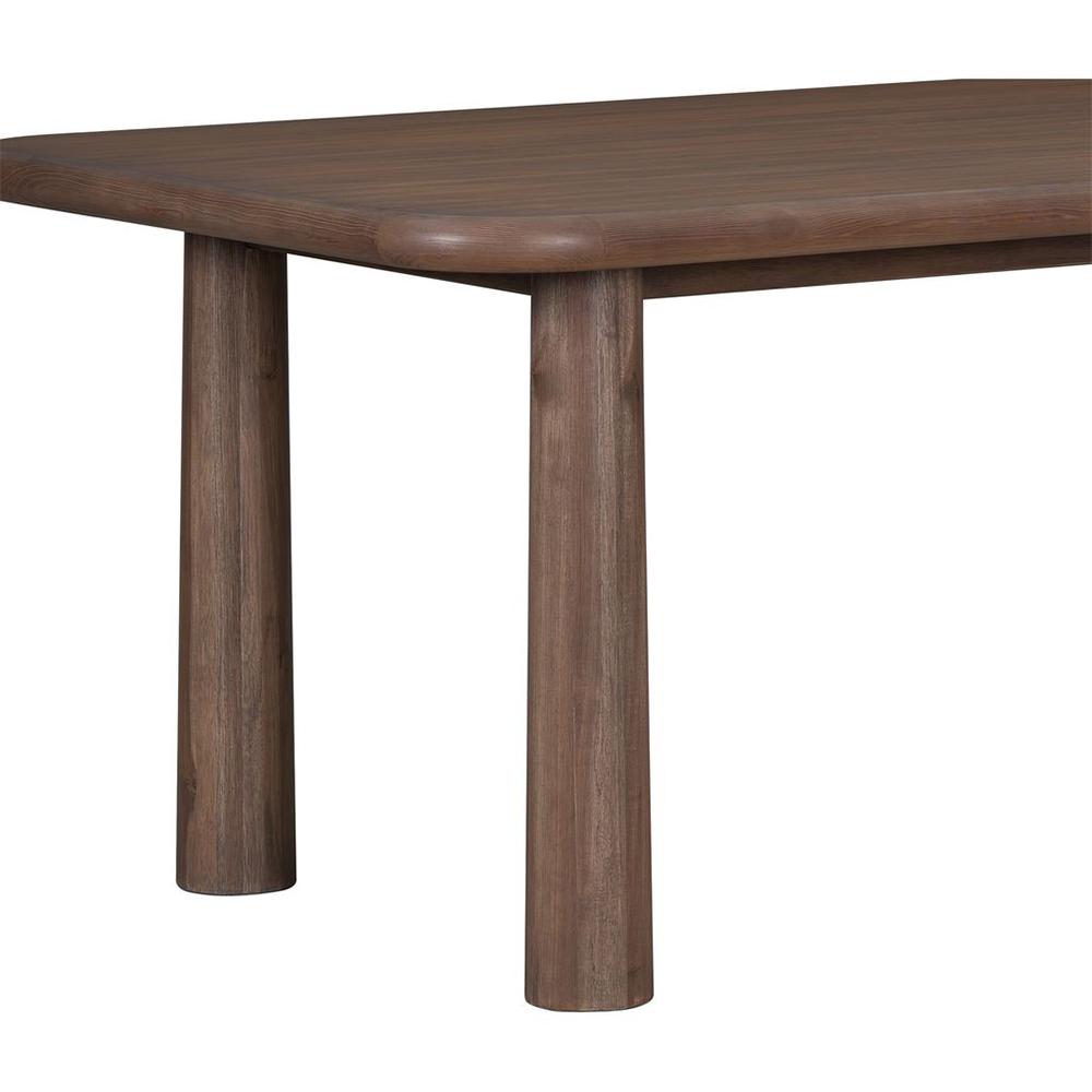 Salted Oak - Sequoia Mocha Oak Veneer Modern 84in Dining Table  - STO1309-84-WMO veiw 3