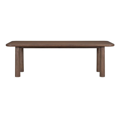 Salted Oak - Sequoia Mocha Oak Veneer Modern 96in Dining Table  - STO1309-96-WMO veiw 1
