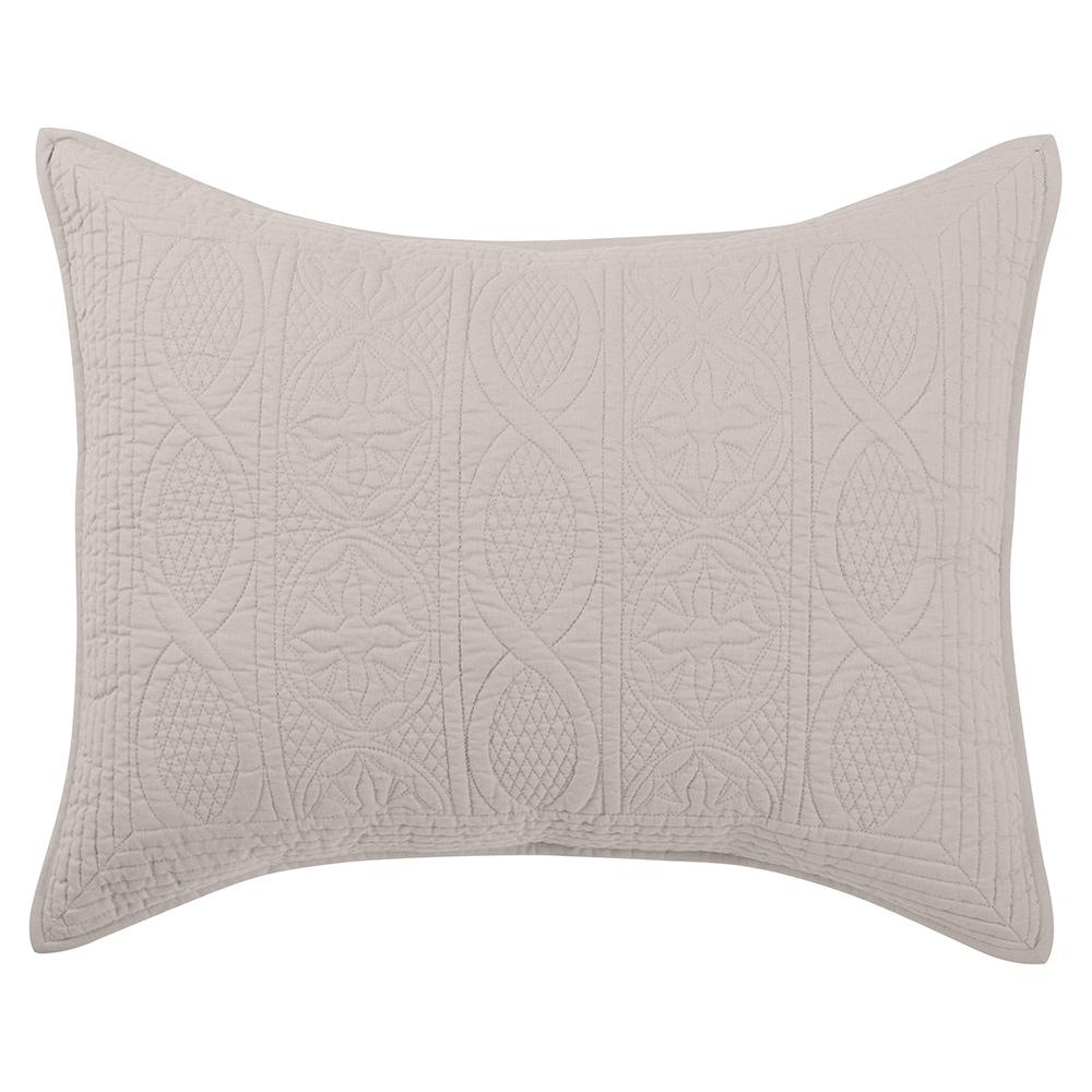 Villa by Classic Home - Anessa Linen Blend Standard Sham - Beige - V240004 veiw 1