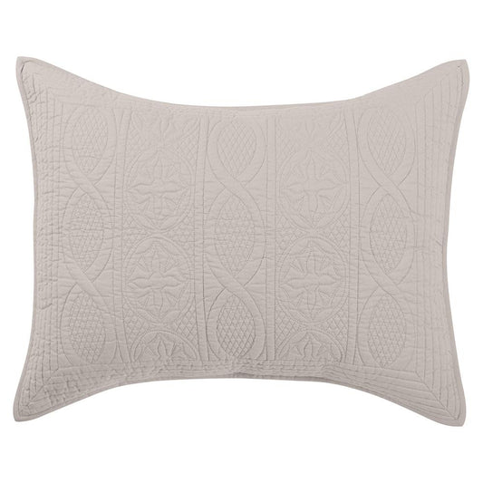 Villa by Classic Home - Anessa Linen Blend Standard Sham - Beige - V240004 veiw 1