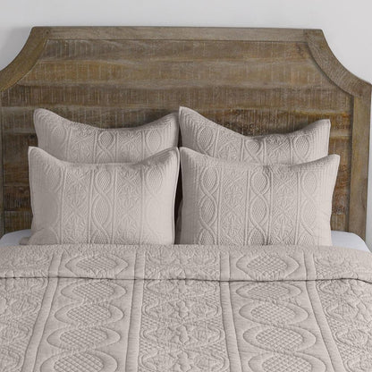 Villa by Classic Home - Anessa Linen Blend Standard Sham - Beige - V240004 veiw 5