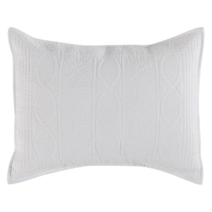 Villa by Classic Home - Anessa Linen Blend Standard Sham - White - V230077 veiw 1