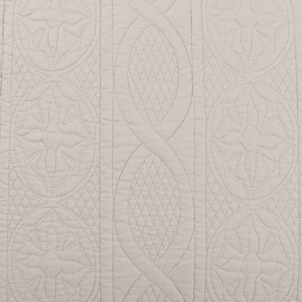 Villa by Classic Home - Anessa Linen Blend Euro Sham - Beige - V240002 veiw 4