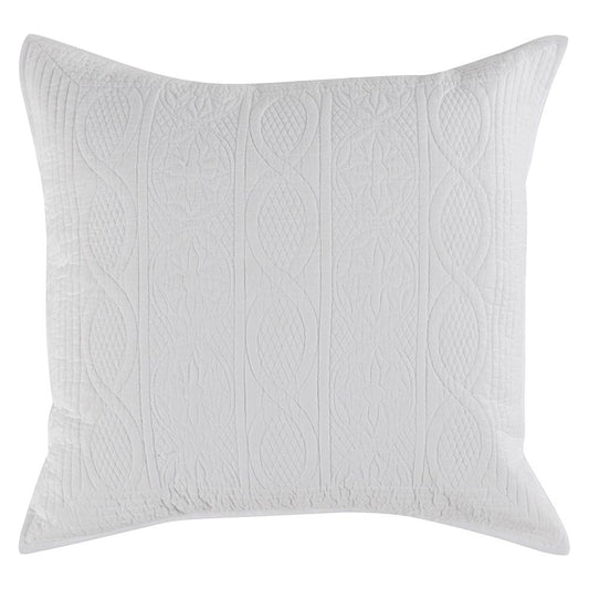 Villa by Classic Home - Anessa Linen Blend Euro Sham - White - V230076 veiw 1