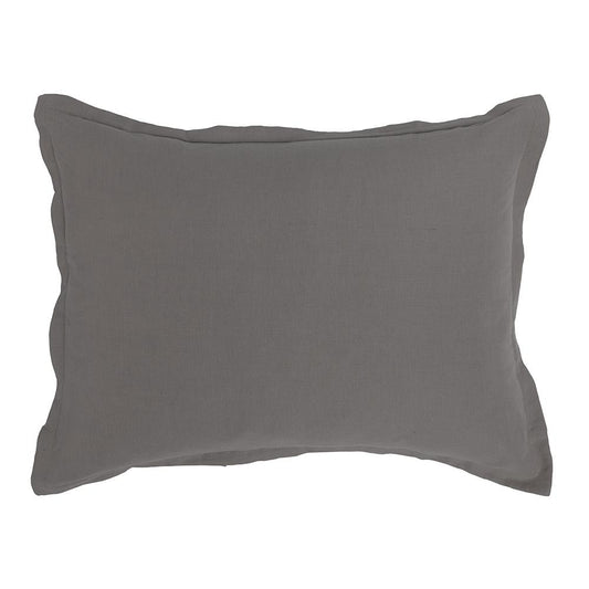 Villa by Classic Home - Arcadia Linen Blend Standard Sham - Gray - V200014 veiw 1