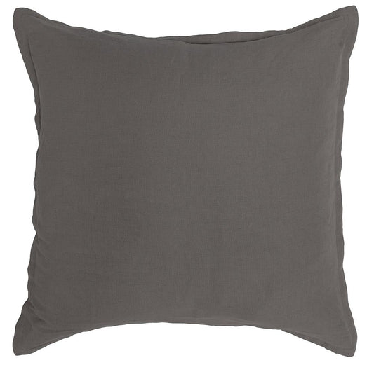 Villa by Classic Home - Arcadia Linen Blend Euro Sham - Gray - V200012 veiw 1