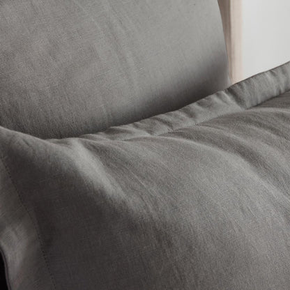 Villa by Classic Home - Arcadia Linen Blend King Sham - Gray - V200013 veiw 3
