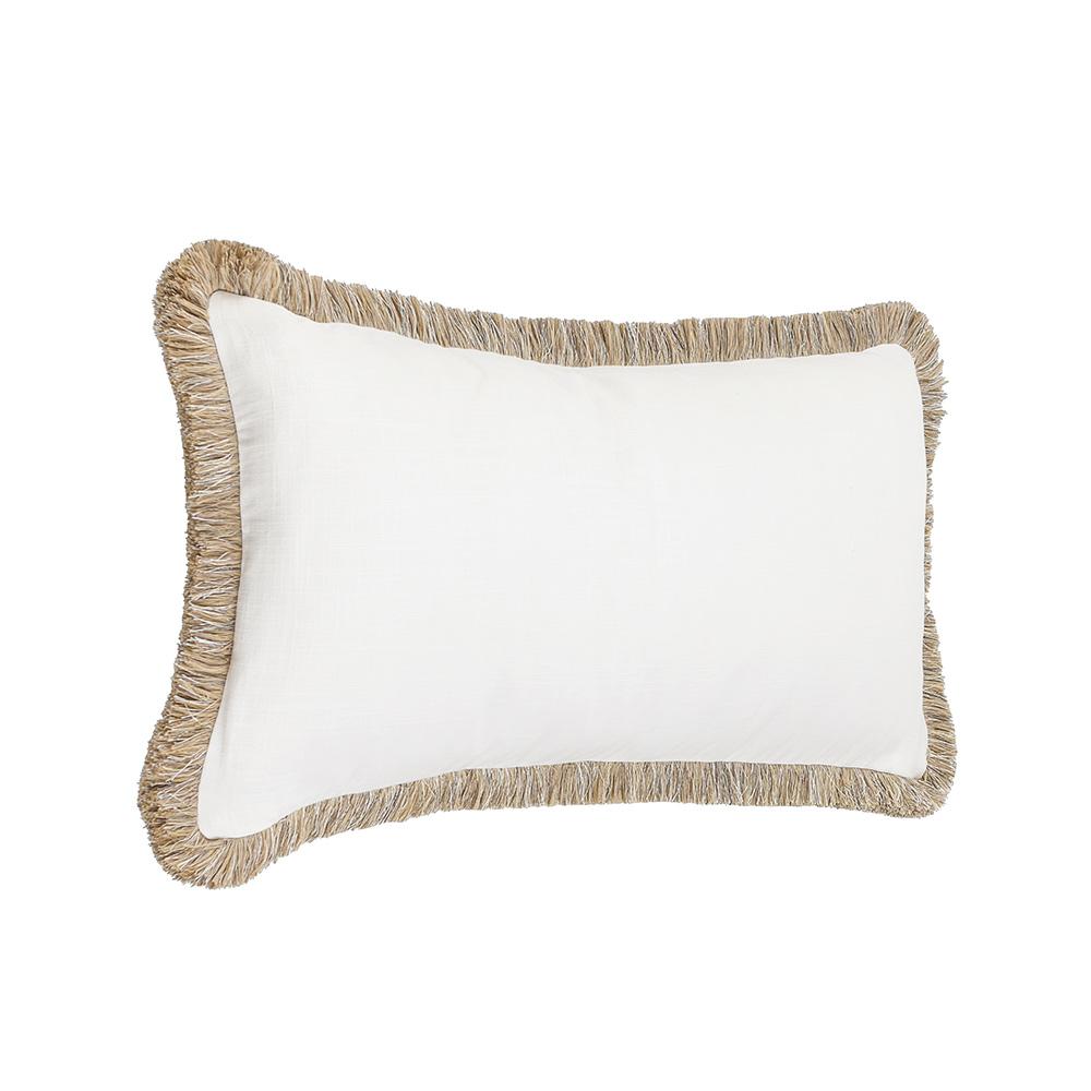 Villa by Classic Home - Cara 16x36 Linen Blend Fabric Throw Pillow - Ivory - V300051 veiw 3