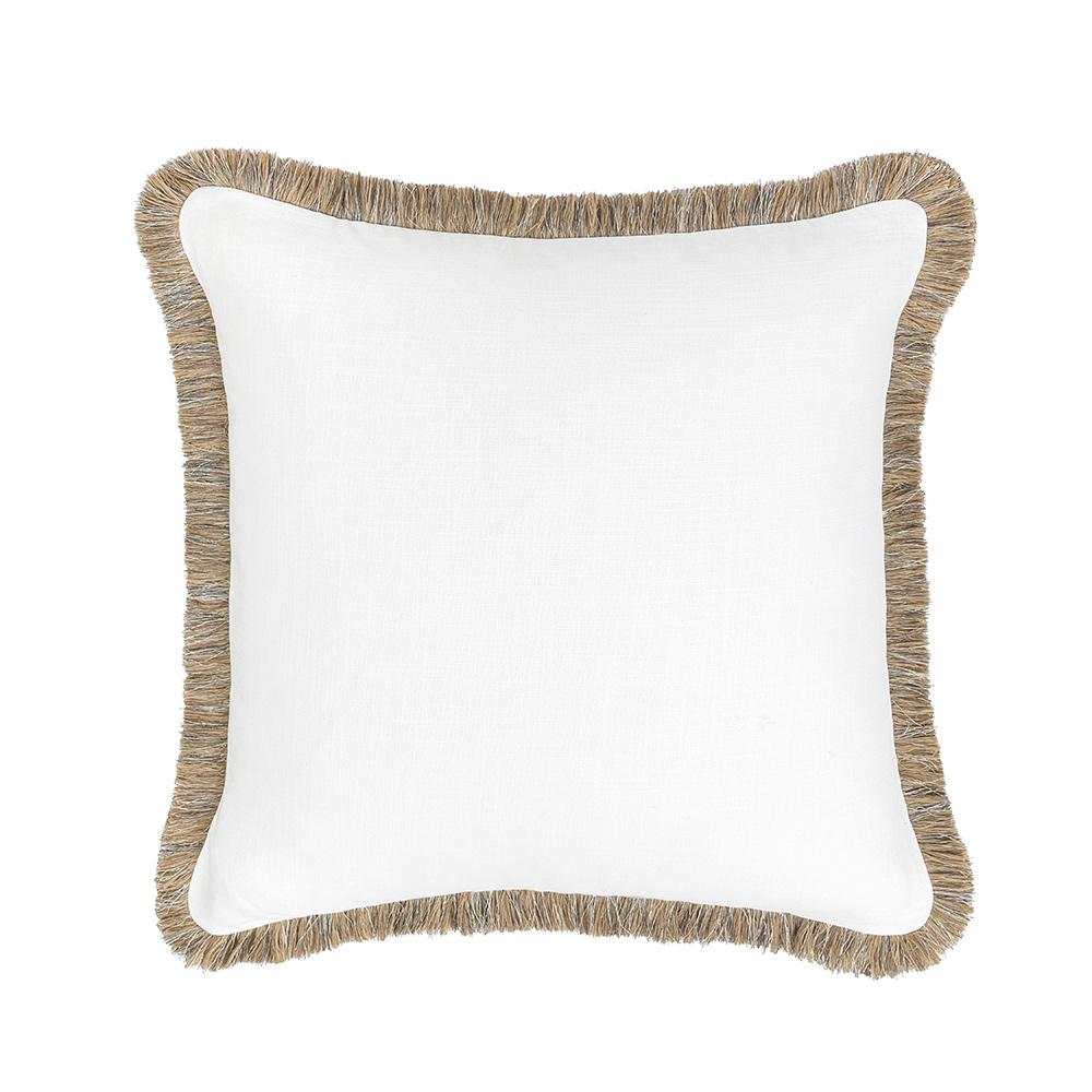 Villa by Classic Home - Cara 24x24 Linen Blend Fabric Throw Pillow - Ivory - V300049 veiw 1