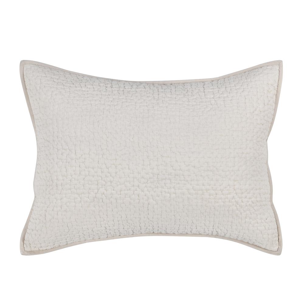 Villa by Classic Home - Danica 100% Cotton Bone Standard Sham  - Ivory - V260004 veiw 1