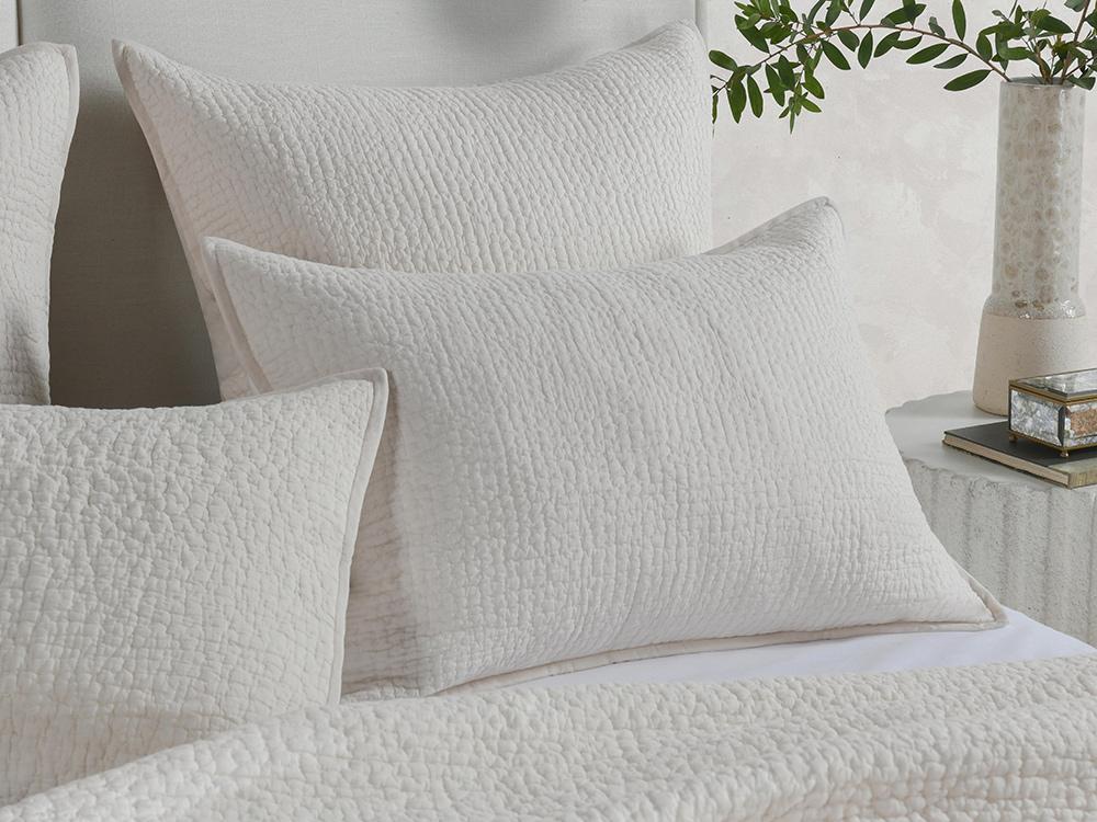 Villa by Classic Home - Danica 100% Cotton Bone Standard Sham  - Ivory - V260004 veiw 5