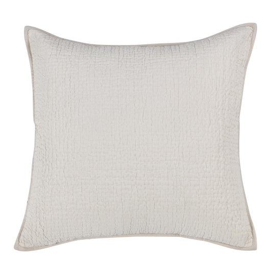 Villa by Classic Home - Danica 100% Cotton Bone Euro Sham  - Ivory - V260002 veiw 1