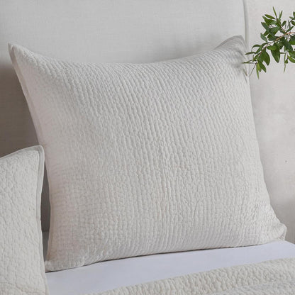 Villa by Classic Home - Danica 100% Cotton Bone Euro Sham  - Ivory - V260002 veiw 5