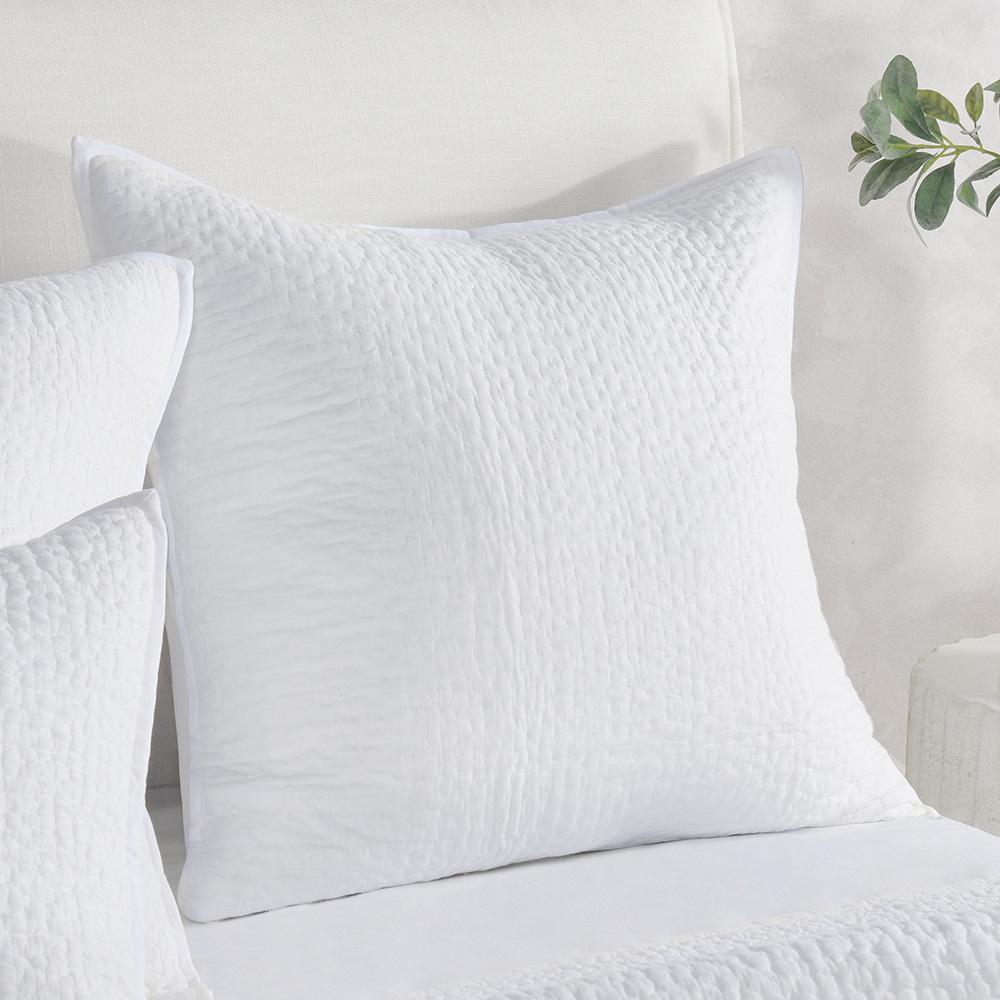Villa by Classic Home - Danica 100% Cotton White Euro Sham  - White - V190118 veiw 5