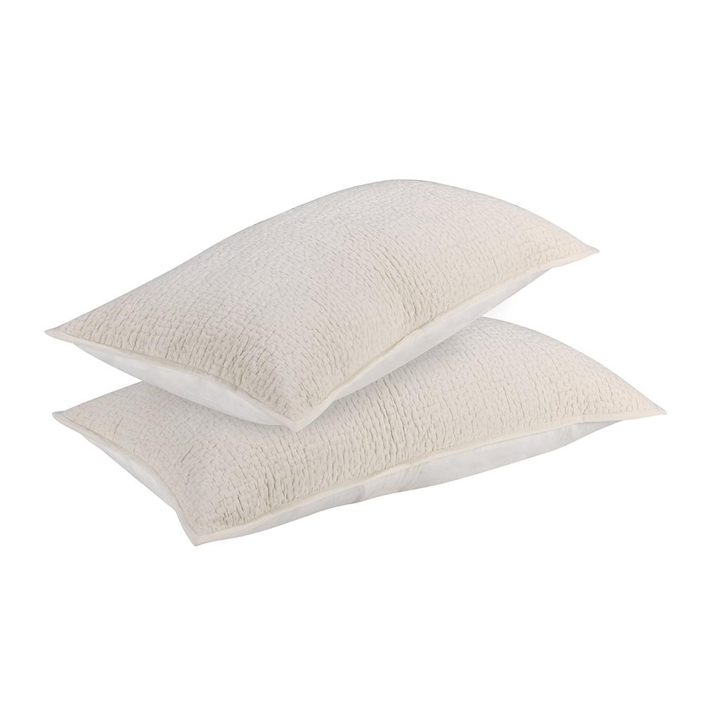 Villa by Classic Home - Danica 100% Cotton Bone King Sham  - Ivory - V260003 veiw 3