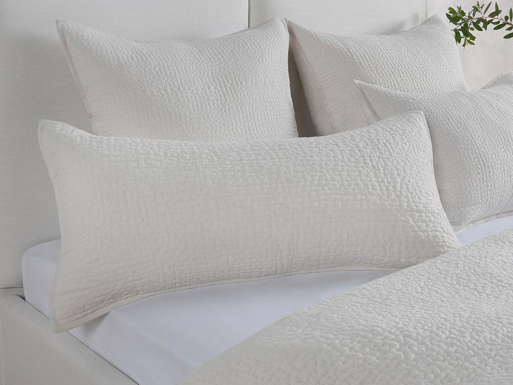 Villa by Classic Home - Danica 100% Cotton Bone King Sham  - Ivory - V260003 veiw 5