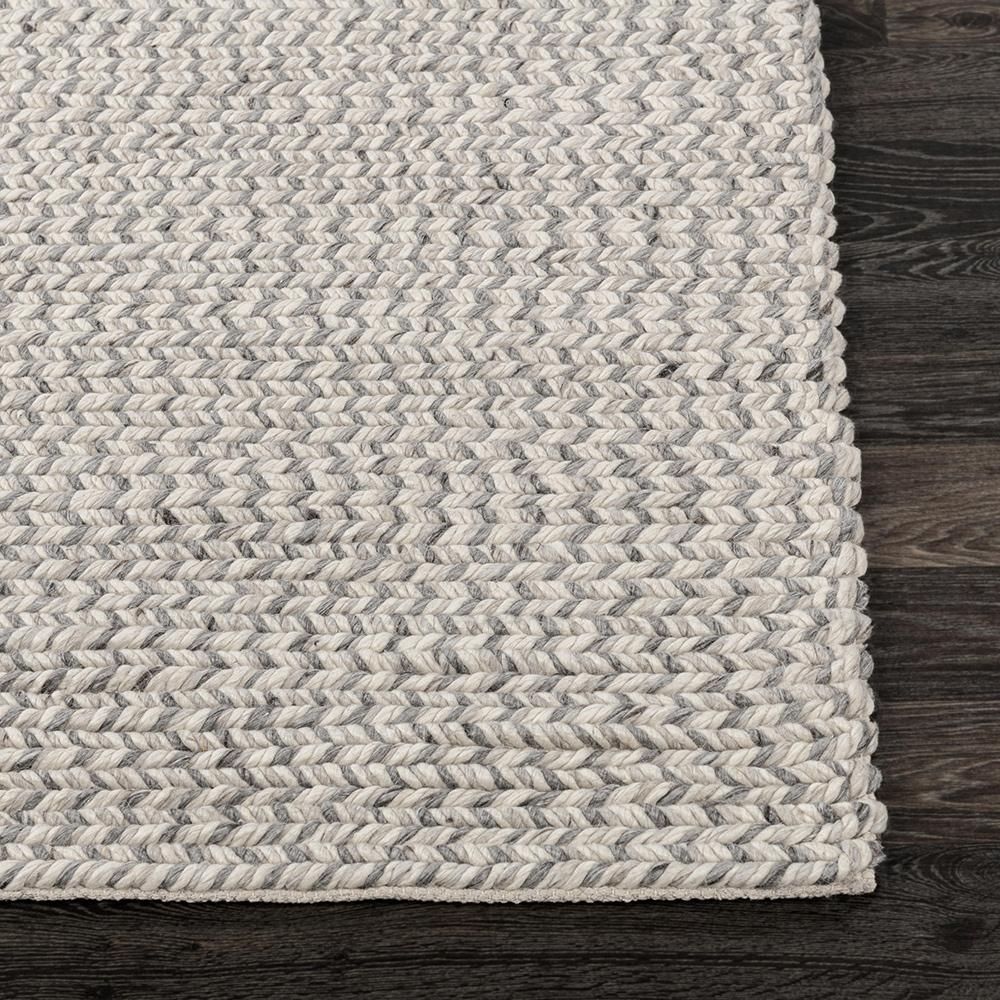 Villa by Classic Home - Dawson 5x8 Wool Blend Fabric Handwoven  Gray Accent Area Rug - Light Gray - 30090824 veiw 4