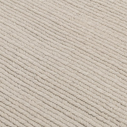 Villa by Classic Home - Dawson 5x8 Wool Blend Fabric Handwoven  Ivory Accent Area Rug - White - 30090834 veiw 2