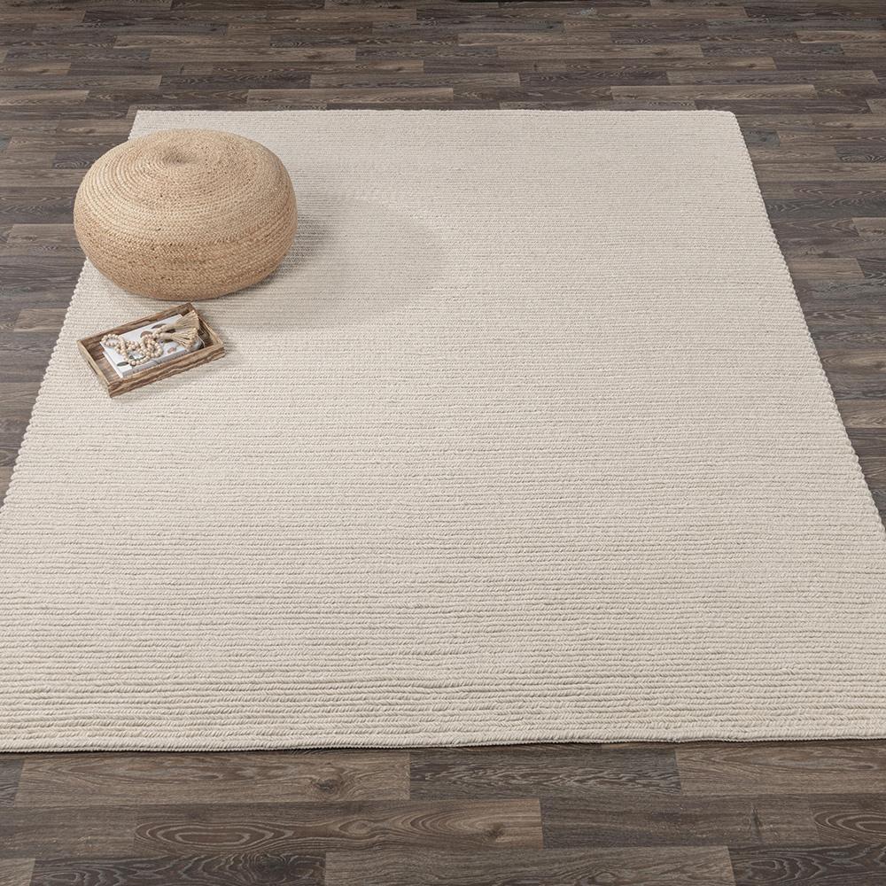Villa by Classic Home - Dawson 5x8 Wool Blend Fabric Handwoven  Ivory Accent Area Rug - White - 30090834 veiw 4