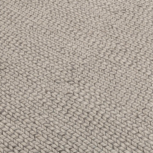Villa by Classic Home - Dawson 8x10 Wool Blend Fabric Handwoven  Gray Accent Area Rug - Light Gray - 30090825 veiw 2