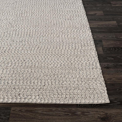 Villa by Classic Home - Dawson 8x10 Wool Blend Fabric Handwoven  Gray Accent Area Rug - Light Gray - 30090825 veiw 4