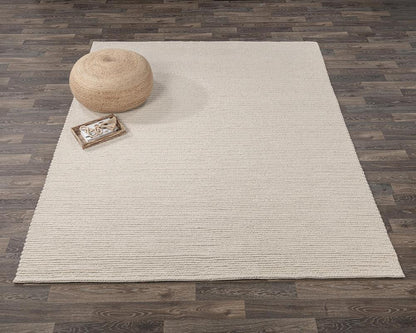Villa by Classic Home - Dawson 9x12 Wool Blend Fabric Handwoven  Ivory Accent Area Rug - White - 30090836 veiw 3