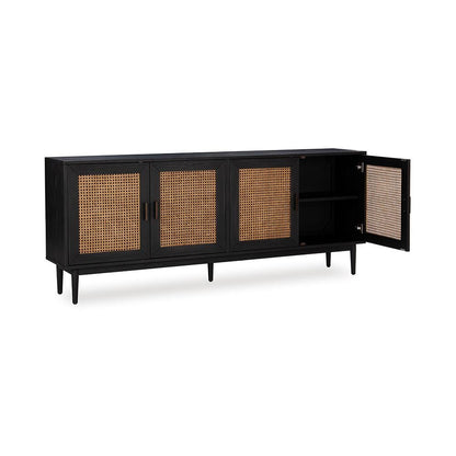 Classic Home  - Edris 2-Door Wood Sideboard Buffet - Black - 52004181 veiw 3