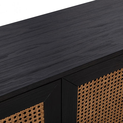 Classic Home  - Edris 2-Door Wood Sideboard Buffet - Black - 52004181 veiw 6