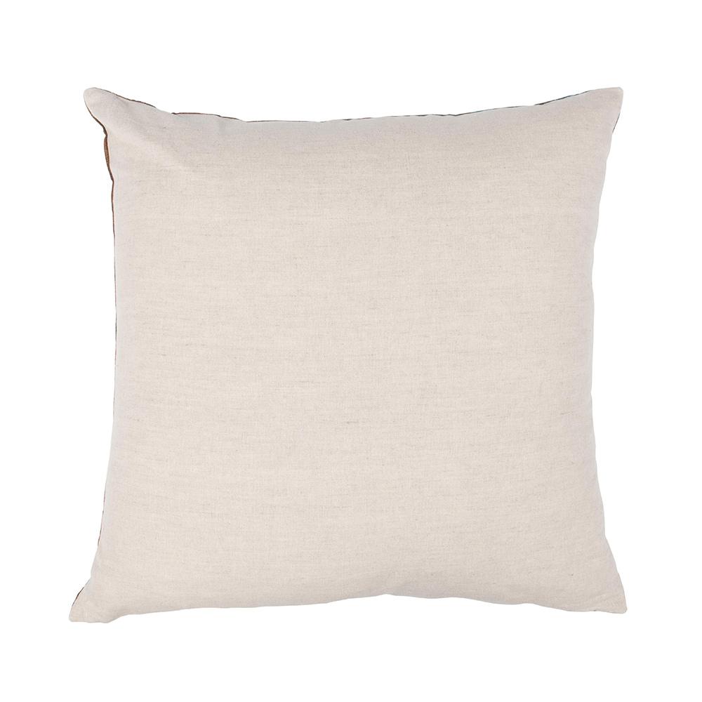 Villa by Classic Home - Equilibrium 22x22 Linen Blend Fabric Throw Pillow - Teal - Antique Bronze - V310033 veiw 2