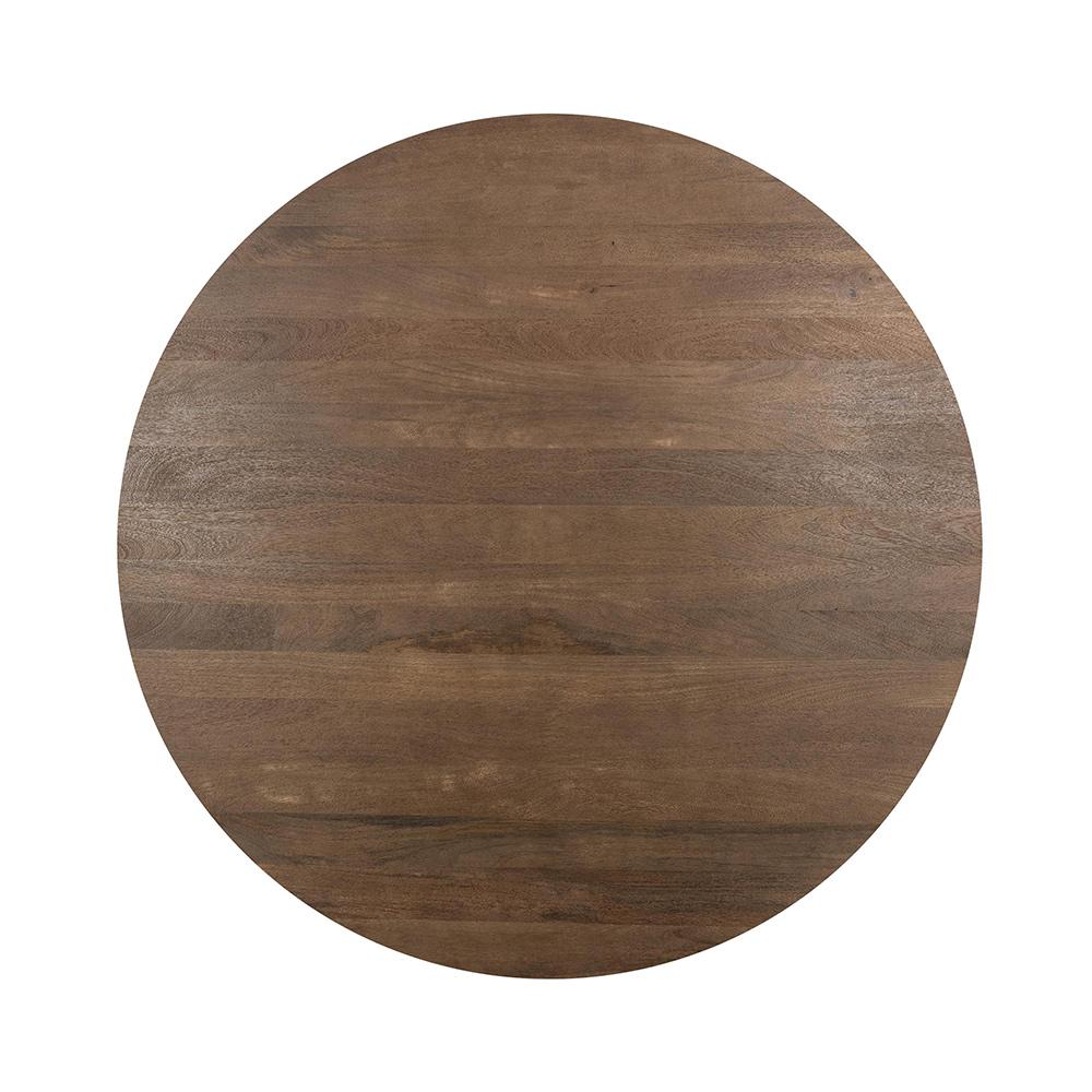 Classic Home  - Hera Mango Brown Wood Round Dining, Table - Brown - 51011920 veiw 2