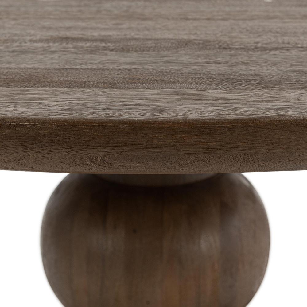 Classic Home  - Hera Mango Brown Wood Round Dining, Table - Brown - 51011920 veiw 4