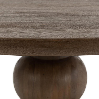 Classic Home  - Hera Mango Brown Wood Round Dining, Table - Brown - 51011920 veiw 4