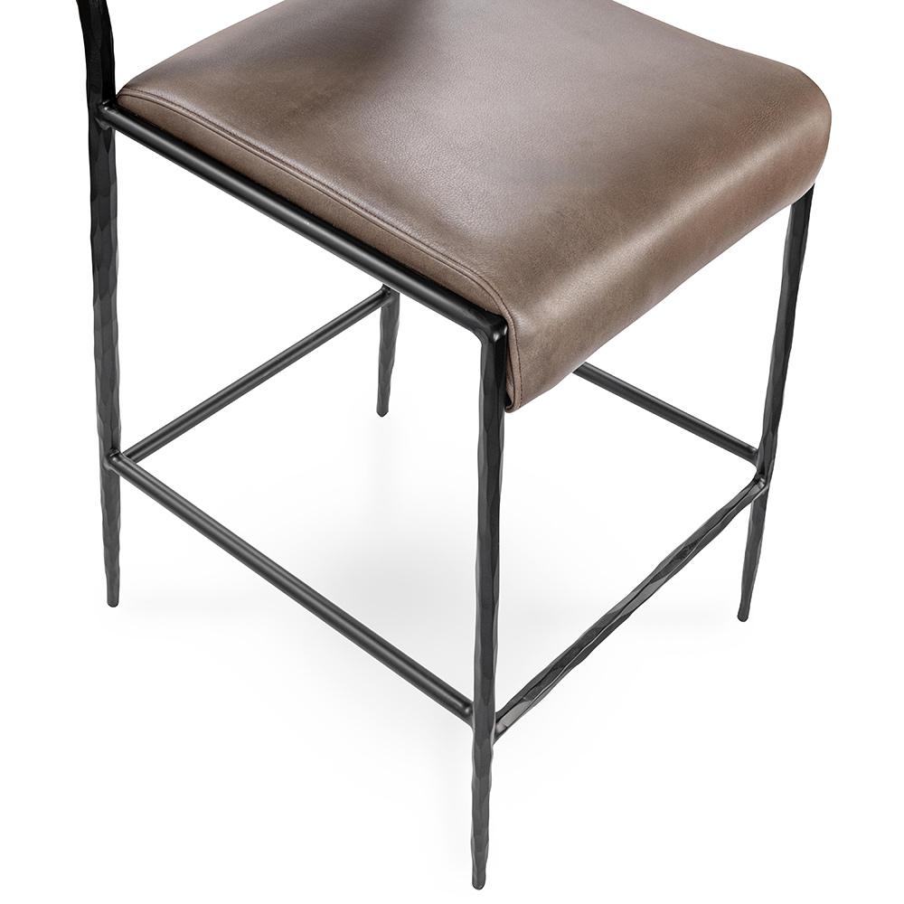 Classic Home  - Kayne Leather Counter Stool - Sand - 53006247 veiw 5