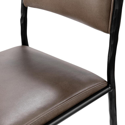 Classic Home  - Kayne Leather Counter Stool - Sand - 53006247 veiw 7