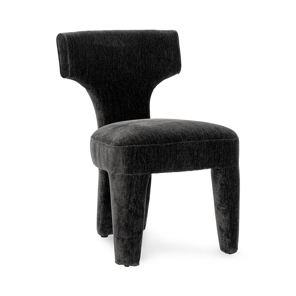 Classic Home  - Khai Upholstered Fabric Dining Chair - Charcoal - 53051763 veiw 1