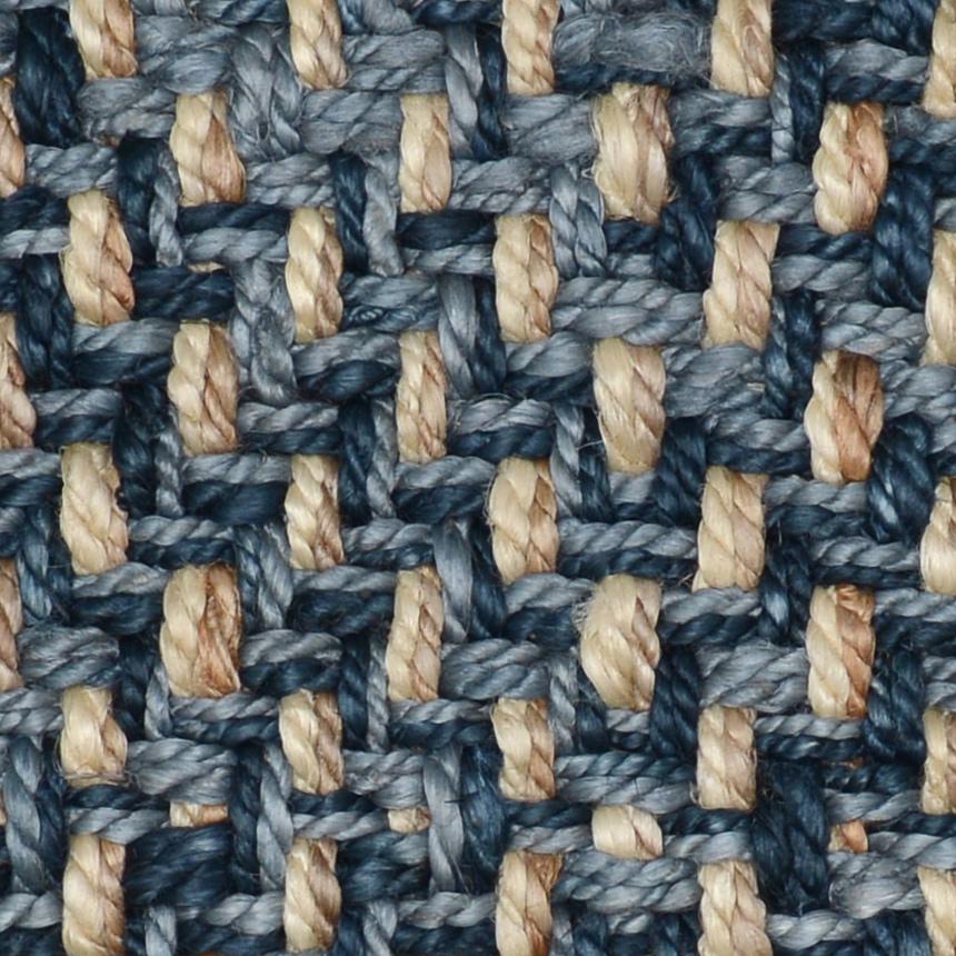Villa by Classic Home - Larabee 2x3 Handspun Jute Fabric Rug - Indigo  - 30040460 veiw 3