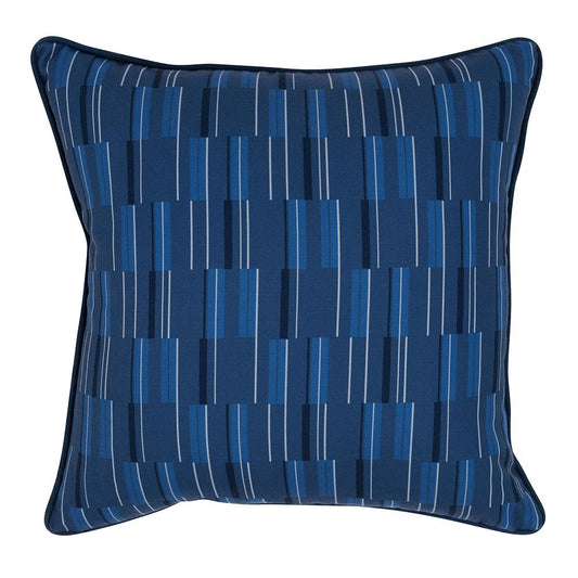 Villa by Classic Home - Nantucket 22x22 Fabric Throw Pillow - Blue - VO50006 veiw 1