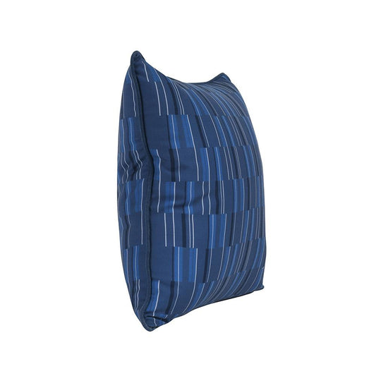 Villa by Classic Home - Nantucket 22x22 Fabric Throw Pillow - Blue - VO50006 veiw 2